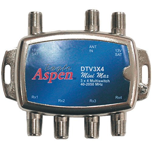 Eagle Aspen DTV3X4 DirecTV-Approved Min-Max 3-In/4-Out Multiswitch