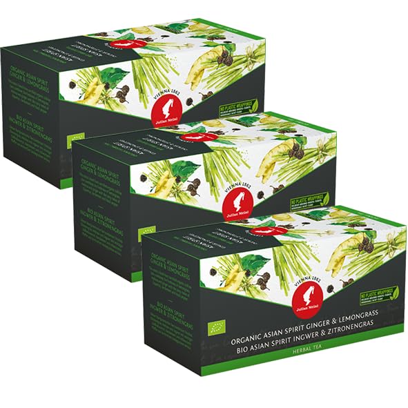 Julius Meinl Bio Kräutertee Asian Spirit - 20 Pyramidenbeutel | Exotischer Bio-Kräutertee mit asiatischen Kräutern | 100% natürlich und biologisch | Aromatischer Genuss | 3er Pack