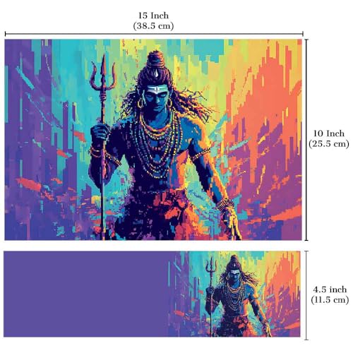 Image of Full Laptop Skin Stickers HD Quality Sticker for Laptops Upto 15.6 inch (Dustproof|Waterproof|Scratchproof|Reusable) - BE Shiva Grafitti FL