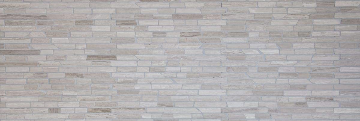 The Mosaic Factory Natural Stone mozaïektegel - 30.5x30cm - wand en vloertegel - Organisch - Rivier steen Tan Mat - NSR800