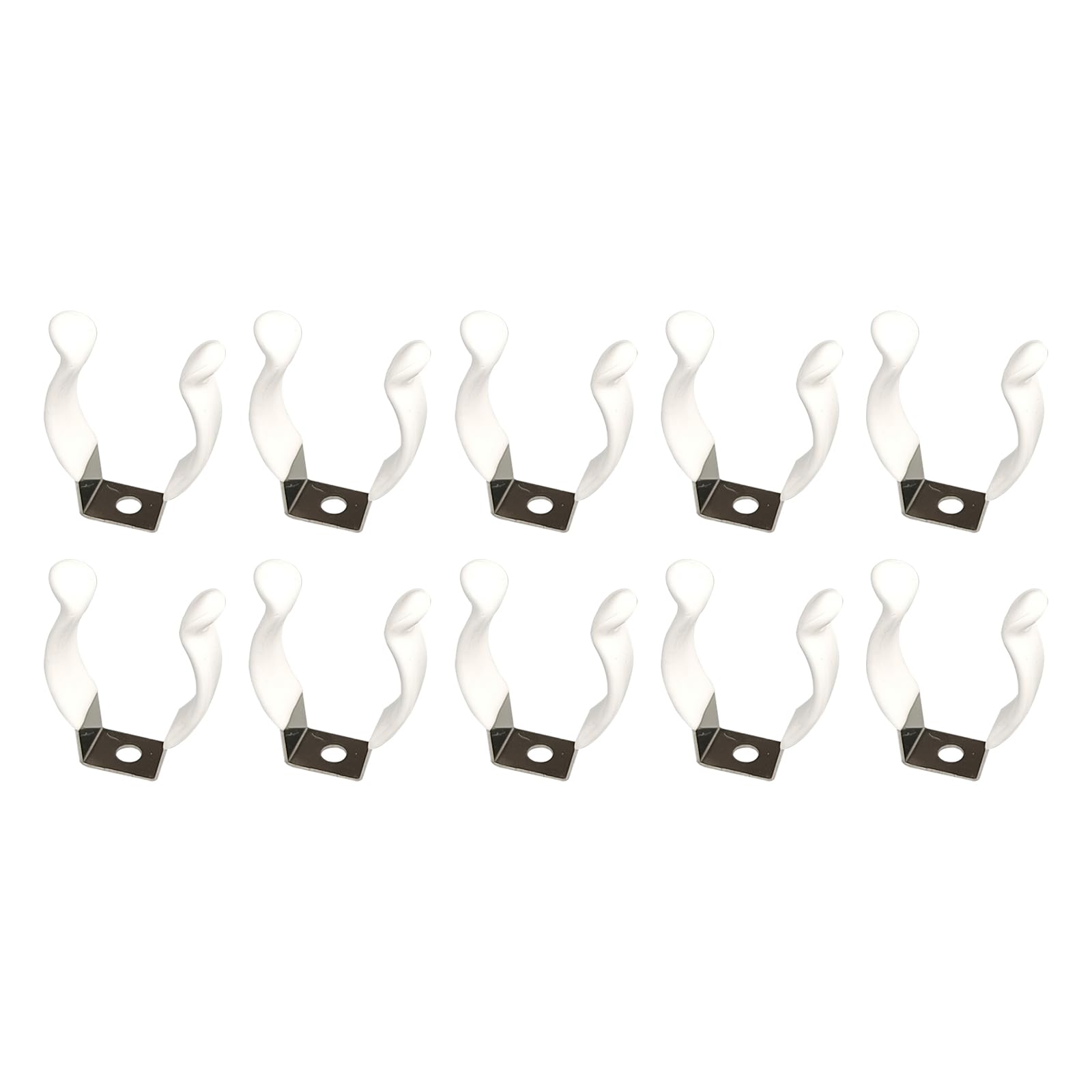 Foloda Multicolor 10Lots Heavy Type T8 Fixture Clip Reinforced Dipped Brackets For Led Tube Light Installation Lamp Holder For Industrial Use