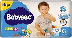 Babysec Ultrasec Galinha Pintadinha - Fralda, Tamanho G, 32 Unidades