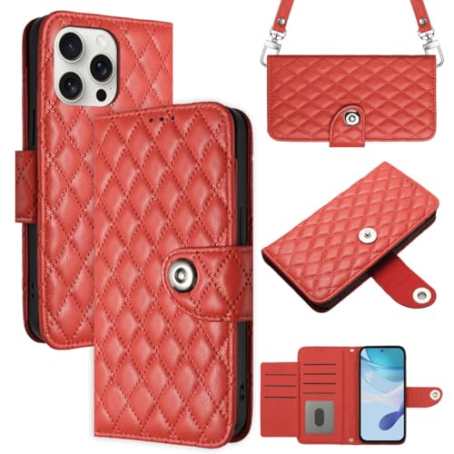 Housse multifonctionnelle Xiaomi Poco M7 rouge en cuir PU haute qualité avec rabat