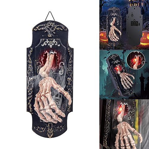Campainha de Halloween ativada por movimento com spray aumenta a segurança e a diversão para casa br