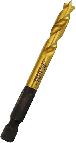 Milescraft 2331 Broca de plantilla para estante de 14" Broca de repuesto para plantilla de estante 1343 Taladro de agujeros para pasadores de