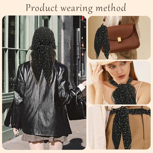 Fashion Head Scarf for Women Hair 35 Inch Square Head Scarf - 90s Style Bandana, Scarf Top & Shawl Wrap​4