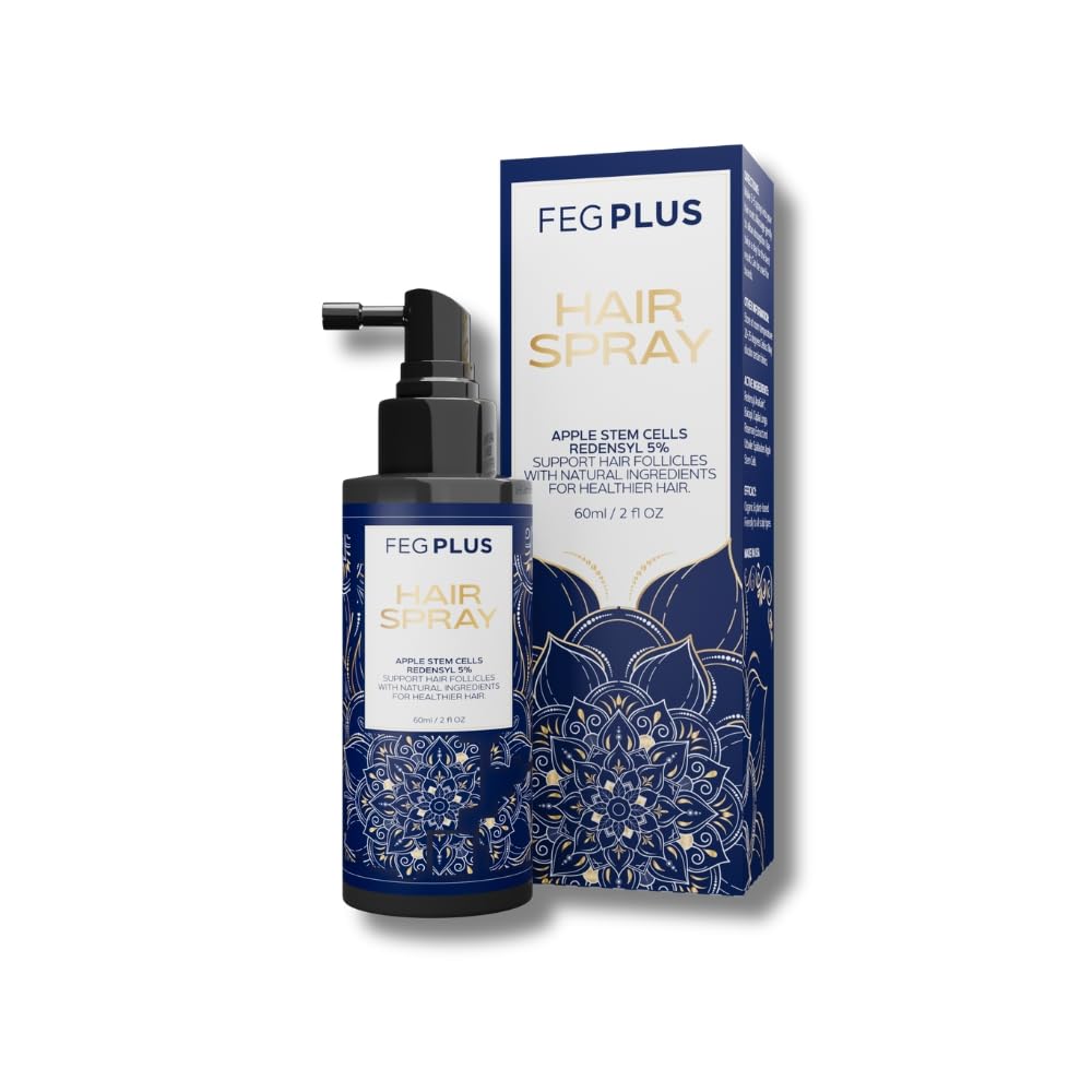 FEGPLUS Minoxidil Hair & Beard Growth Serum (60ml), Seaweed & Rosemary Extract Water, Minoxidil 5% Hair Growth Treatment for Men, Rosemary Oil for Hair Growth Booster, Thicker and Stronger Hair Spray