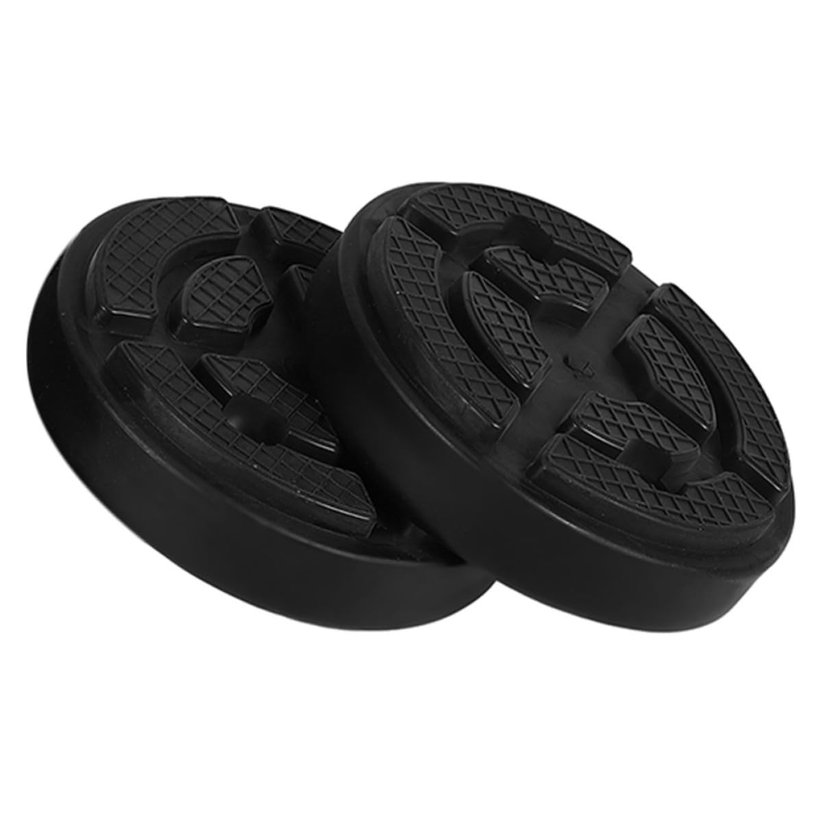 2 Stück Gummipuffer aus Gummi Schwarz, stabile Falz Hebeplatten 85x85mm für Pkw und Lkw Hebebühnen, ideal für Fahrzeugwartung in Werkstätten