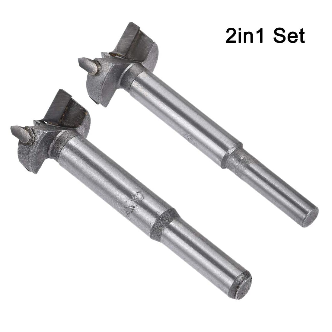 MACHSWON 2 PCS Forstner Drill Bits Tungsten Carbide Wood Hole Saw Opener Drill Bit 24mm+25mm Woodworking Drilling Boring Bit Cutter - Image 3