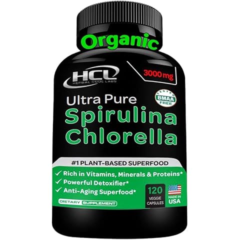 HCL HERBAL CODE LABS Chlorella Spirulina Capsules Cover