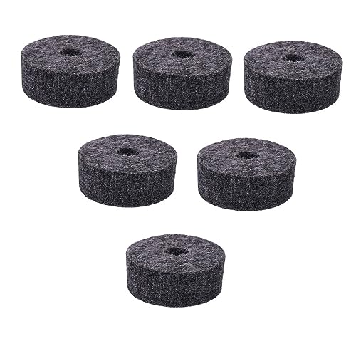 FUNOMOCYA Jazz Drum Felt Pads 8 Pcs Felt Washers for Cymbal Stand and Guitar Strap