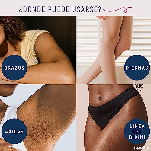 Miniatura 5 de Veet Expert Bandas de Cera Fría Depilatoria para Depilación de Piernas y Cuerpo, con Manteca de Karité, 16 tiras (Paquete de 2)