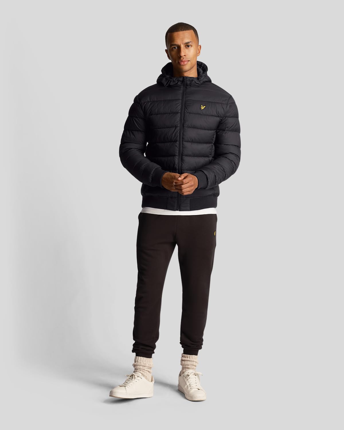 Lyle & Scott Uomo Giacca Imbottita, Graystone