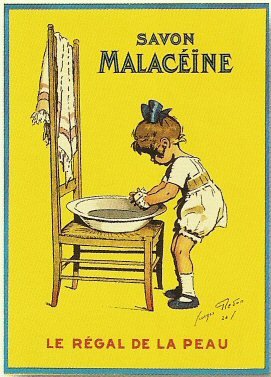 PLAQUE METAL 40X30cm PUBLICITE RETRO SAVON MALACEÏNE