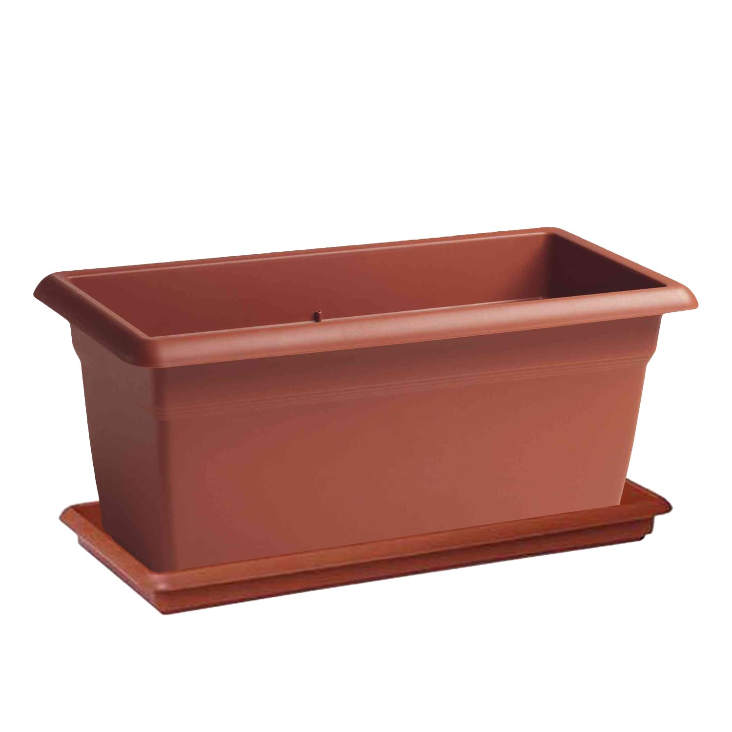 Fioriera + Sotto Fioriera Mediterraneo STEFANPLAST (Terracotta, CM.100)