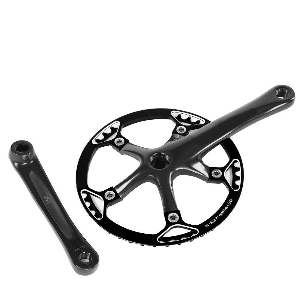 Tbest Set Guarnitura Singola velocità, Guarnitura Bici Guarnitura Bici 170Mm Forcella Bici Bicicletta Montagna MTB 45T / 47T