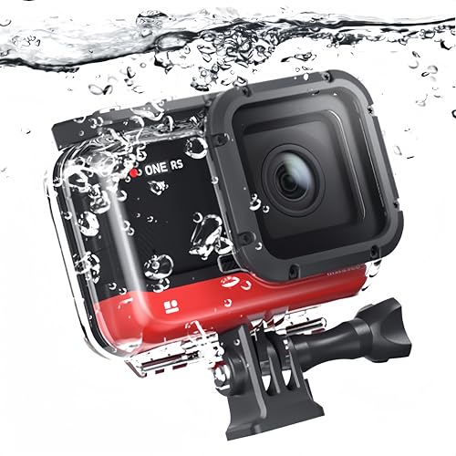 Honlyn Waterproof Housing Case Compatible with Insta360 ONE RS 4K Edition Underwater Diving Shell 60M Accessories