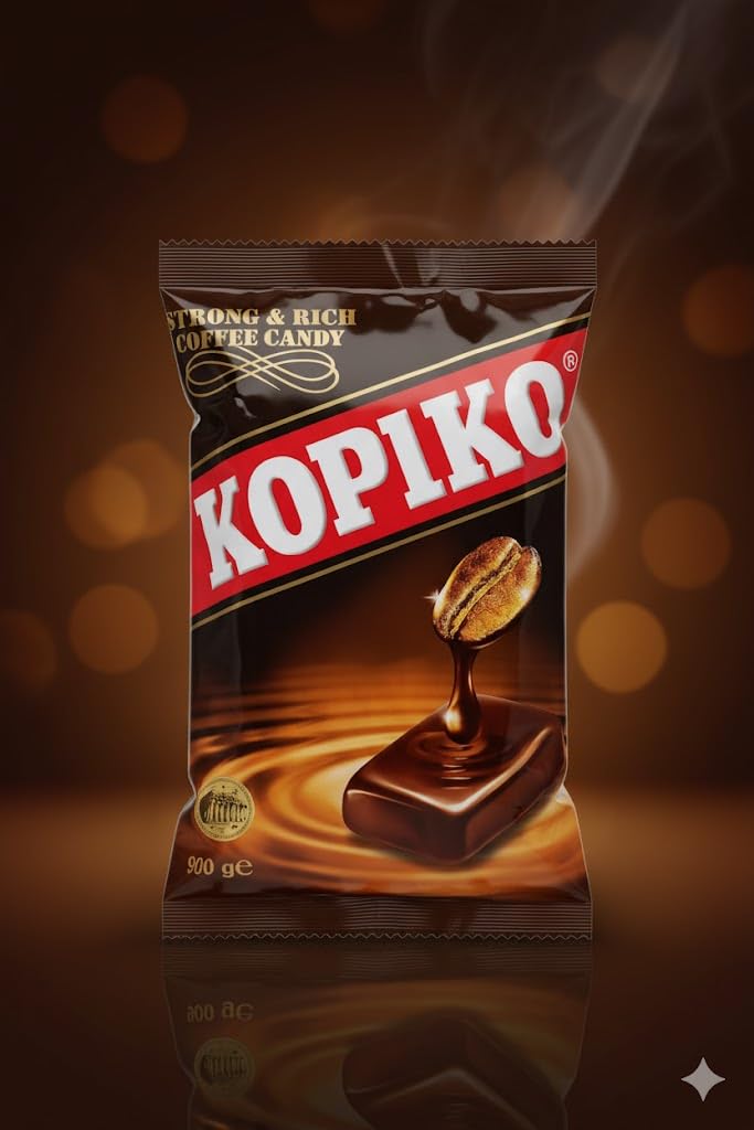 iChuches | Kopiko Original – Caramelos de Café con Café Real | Sabor Intenso y Energético | Coffeeshot Clásico (Bolsa Original 800gr)