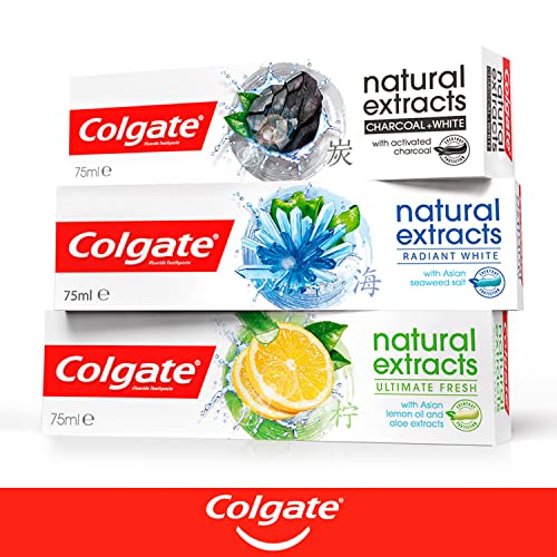 COLGATE - Zahnpasta Natural Extracts – mit natürlichen Extrakten aus pflanzlicher Kohle – intensiver Glanz – Tube mit 75 ml – Bild 7