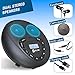 KLIM Speaker - Portable CD Player with Speakers - New Version -Rechargeable Battery - Portable CD Player with Headphones - SD/TF Card - AUX - Ideal for Car