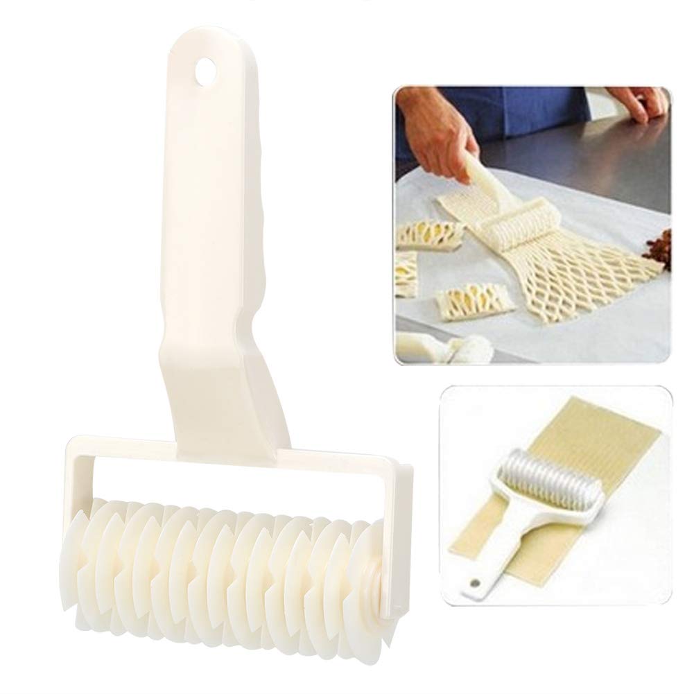 Wheel Roller Pastry, Mould Household Baking Tools Wheels Dough Cookies Pie Bread Cakes Lattice Crust Pizza Cutters Time Saver Craft Cutter L Home Kitchen LS (L and S 50mm and