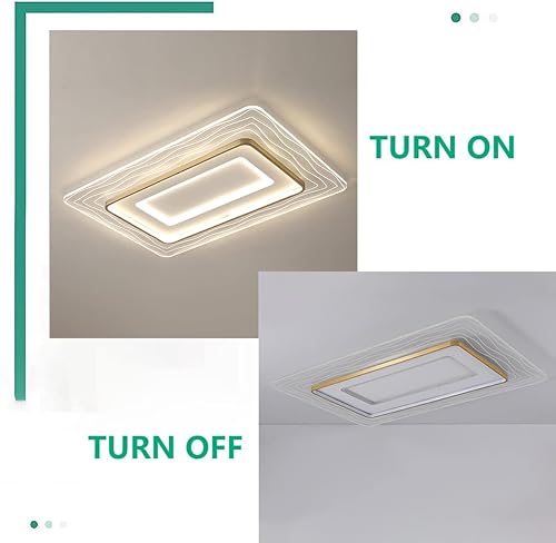 Miniatura 5 de TFCFL Lámpara de techo LED regulable, lámpara de techo LED ultradelgada de acrílico de montaje empotrado de 3500 K - 6000 K brillo LED lámpara