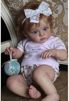 Amazon.co.jp: 24インチのリボーンドール、リアルな新生児の素敵で甘い