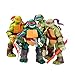 LIGANG Ninja Turtles Action Figures Sets Adolescente Mutant Ninja Turtles Action Figure Anime Carattere Giocattoli Modello per Bambini Collezione di Compleanno 12 Cm