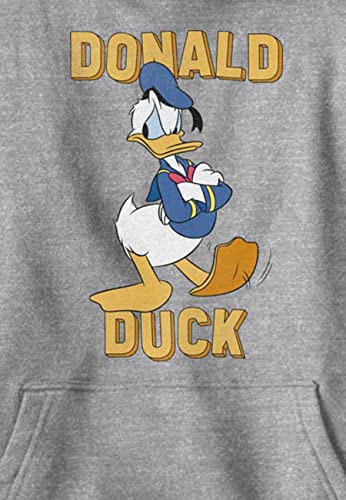 Disney Boy's Donald Duck Hoodie, Athletic Heather, Medium #TOP1
