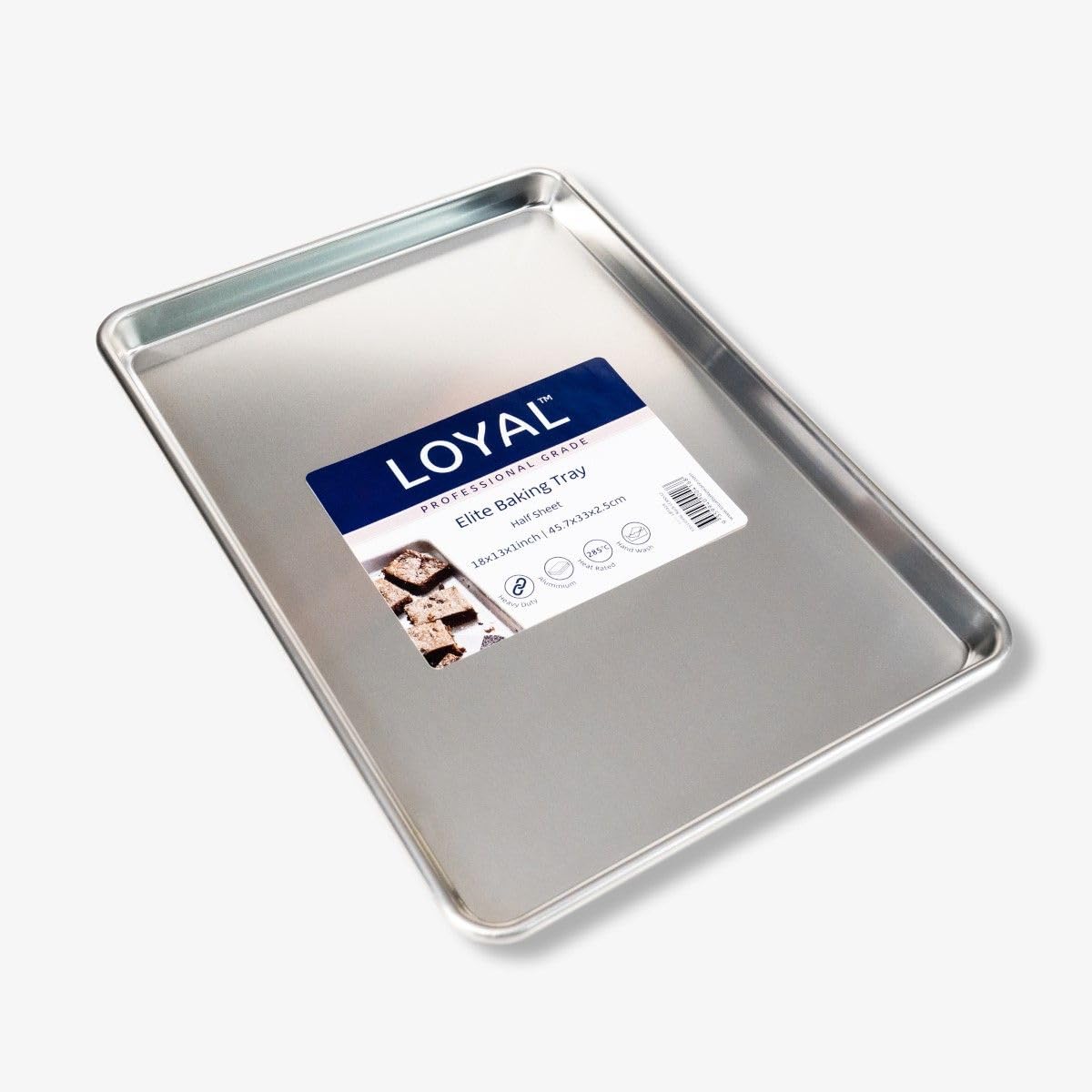 LOYAL Elite Baking Tray Half Sheet 46, 33 cm, Professional Baking Tray for Various Treats; Optimal for Cookies, Biscuits and Pastries - 46, 33 cm