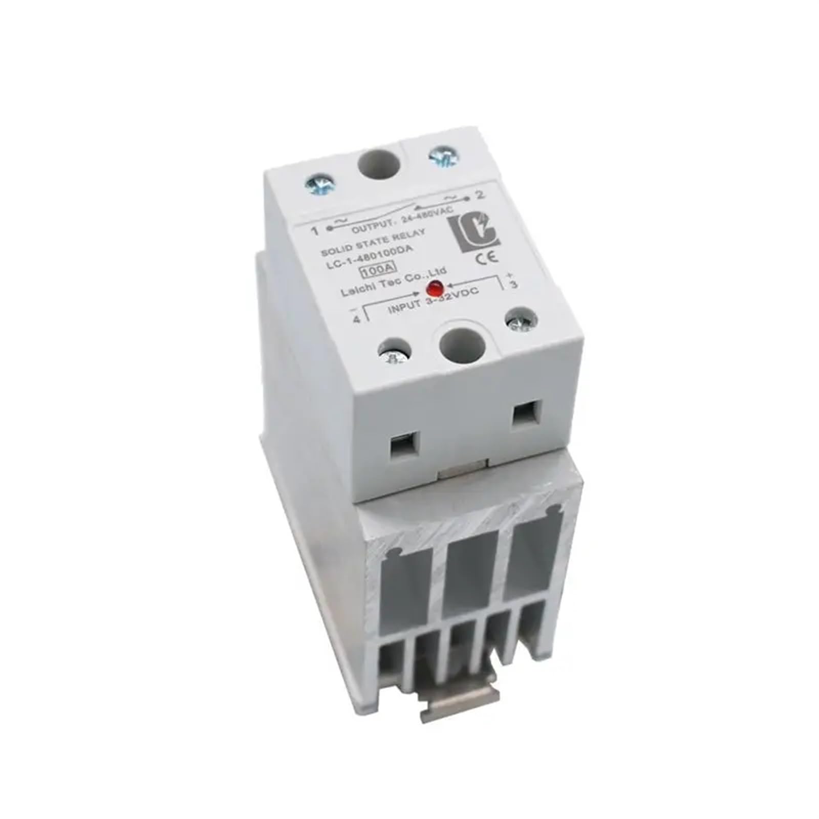 ZHWTISNPE Type 10DA 100DA 120DA Heat Sink SSR DC to AC Single Phase Solid State Relay(100DA)