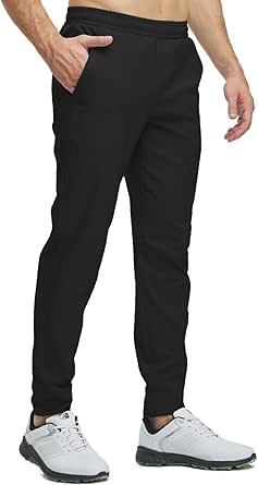 M MAELREG Mens Joggers With Zipper Pockets Athletic Sweatpants Traning Track Pants