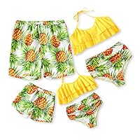 Algopix Similar Product 14 - IFFEI Family Matching Swimwear Two