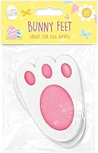 30 Easter Bunny Feet Kids Party Game Egg Hunt Rabbit Footprints Reusable 11cm Paw Print