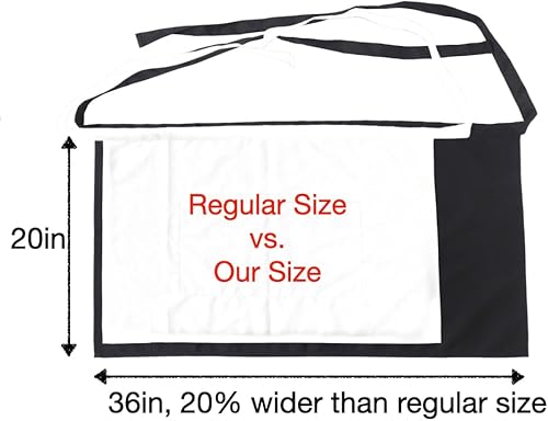 Miniatura 2 de Delantales de cinturamedio para mujer con bolsillos talla grande delantal XL XXL o cintura W40+, mandiles para mujer para trabajo