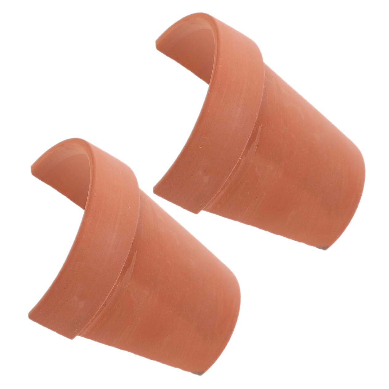 Frcolor 2 PièCes Maison Cachette pour Tortue en Terre Cuite Argile Abri Durable pour Petit Reptile Aquarium DéCoration Grotte De