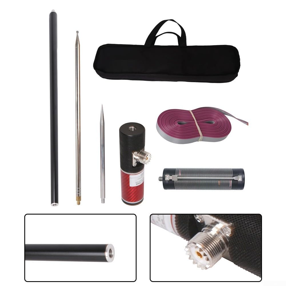 Antena de onda corta HF 3.5-50MHz 10-Band 100W para JPC-350 | Diseño portátil de bajo ruido de acero inoxidable | Radio de jamón al aire libre para gp