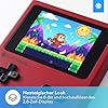 Silvergear® Analogue Pocket Konsole Retro | mit 240 Klassichen Spielen l Handheld Spielekonsole l Mini Game Konsole l Tragbare Retro Videospielekonsole | 12,5x8x2,3 cm | Rot