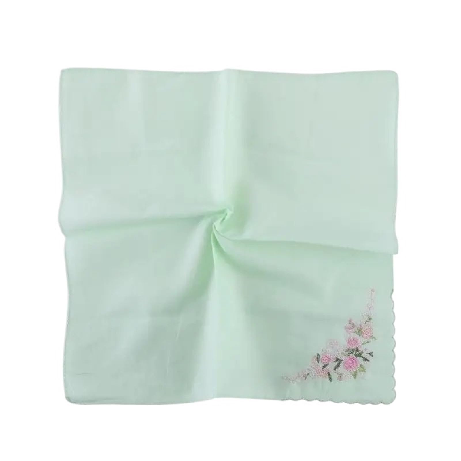 Taschentuch 12 Stück Taschentücher mit Blumenstickerei for Schwitzen for Damen, leicht zu waschende