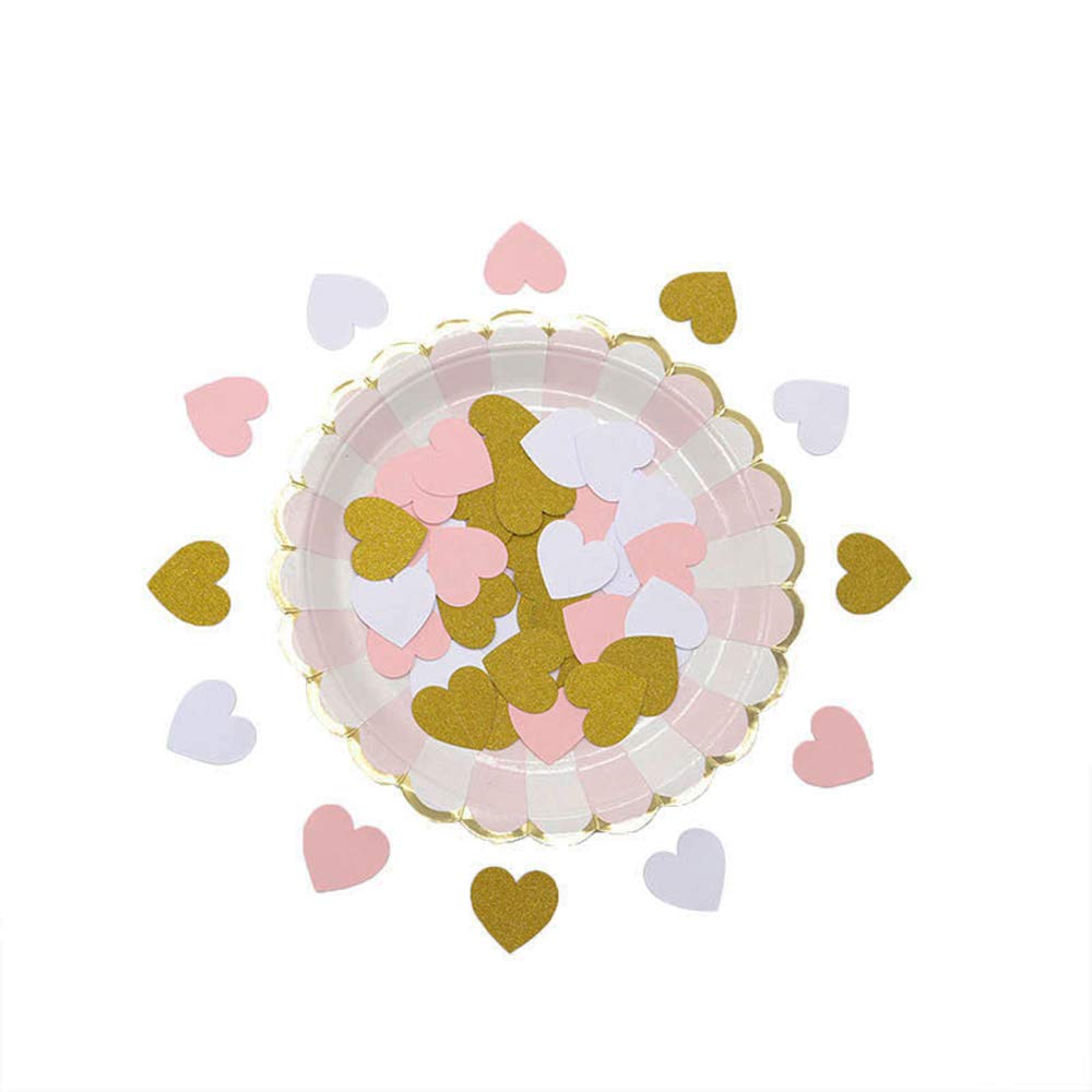 Ghirlanda a forma di cuore per San Valentino, colore oro rosa
