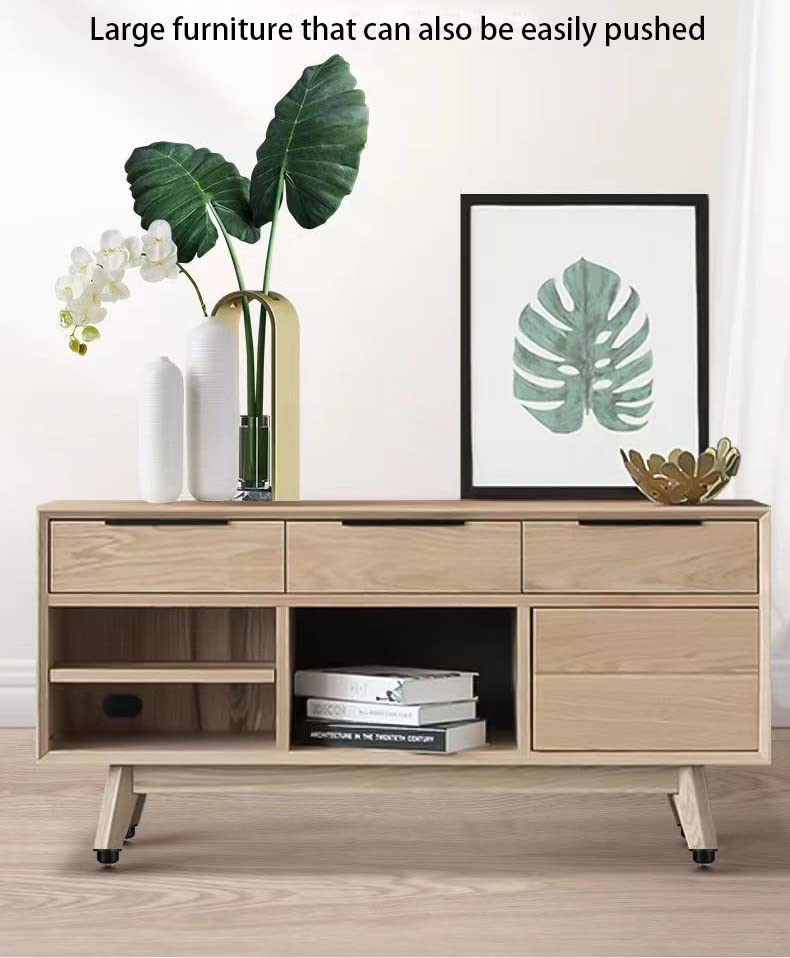 Miniatura 6 de 4 mini ruedas autoadhesivas blancas  Ruedas adhesivas deslizantes universales pequeñas  para mesa de café, equipaje, muebles (con 2 bolas de acero