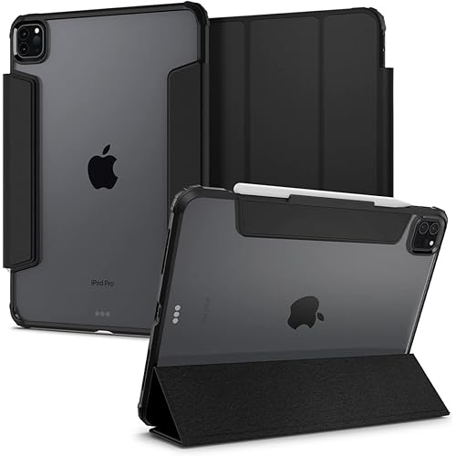 Spigen Ultra Hybrid Pro Designed for iPad Pro 12.9 inch Case M2 6th Generation (2022) / 5th Generation (2021) with Pencil Holder - Black