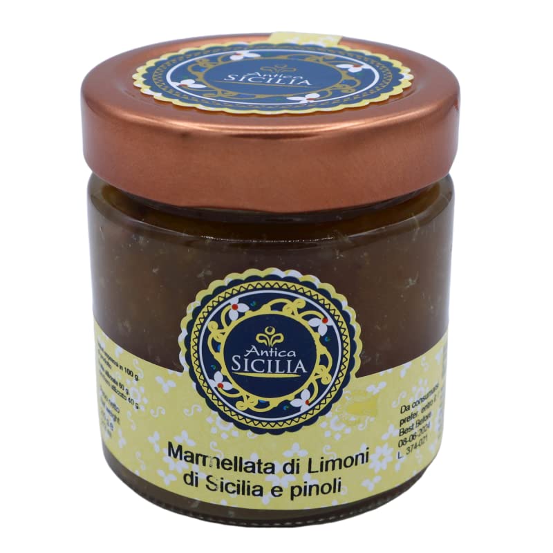 Mermelada siciliana de limón y piñones 210g