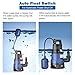 Yescom 1HP Submersible Water Pump 3434GPH 750W Clean/Dirty Water Pumps with Automatic Float Switch for Swimming Pool Garden Tub Pond Flood Drain
