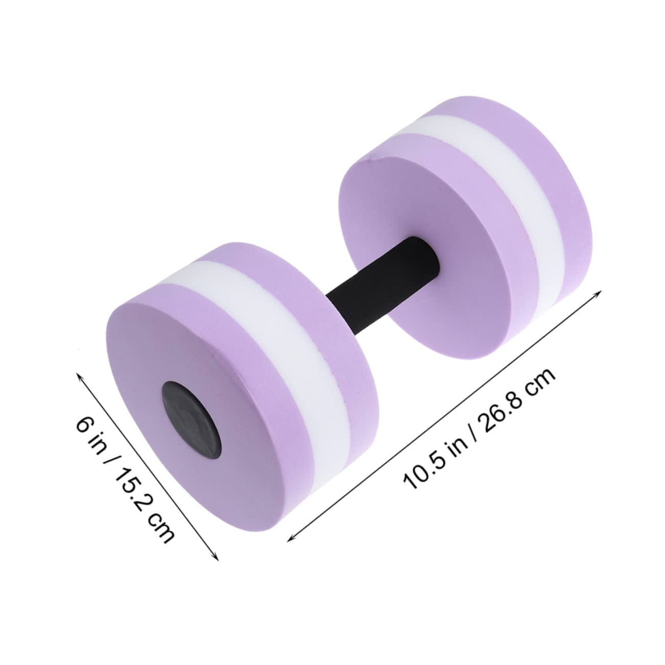 Gogogmee Eva Foam Water Floating Dumbbells for Aquatic Aerobics Pool Barbells Water Weights