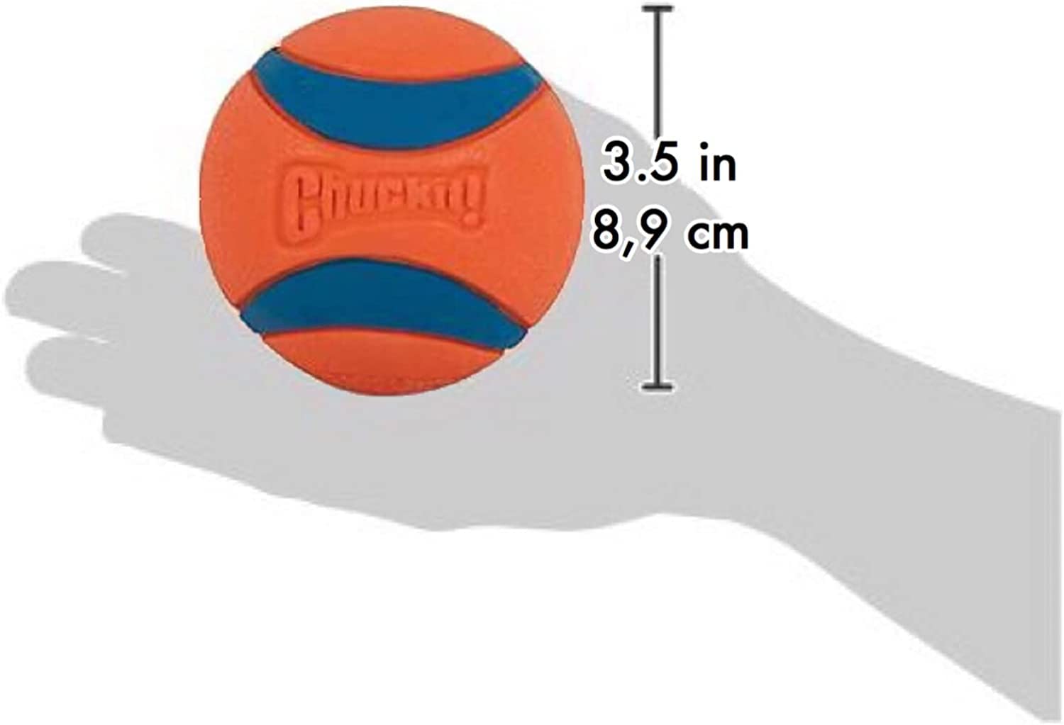 Chuckit! Ultra Ball XL Lot de 2 Jouets pour Chien 2 x 9 cm 1 Paquet 2 x XL (9 cm)