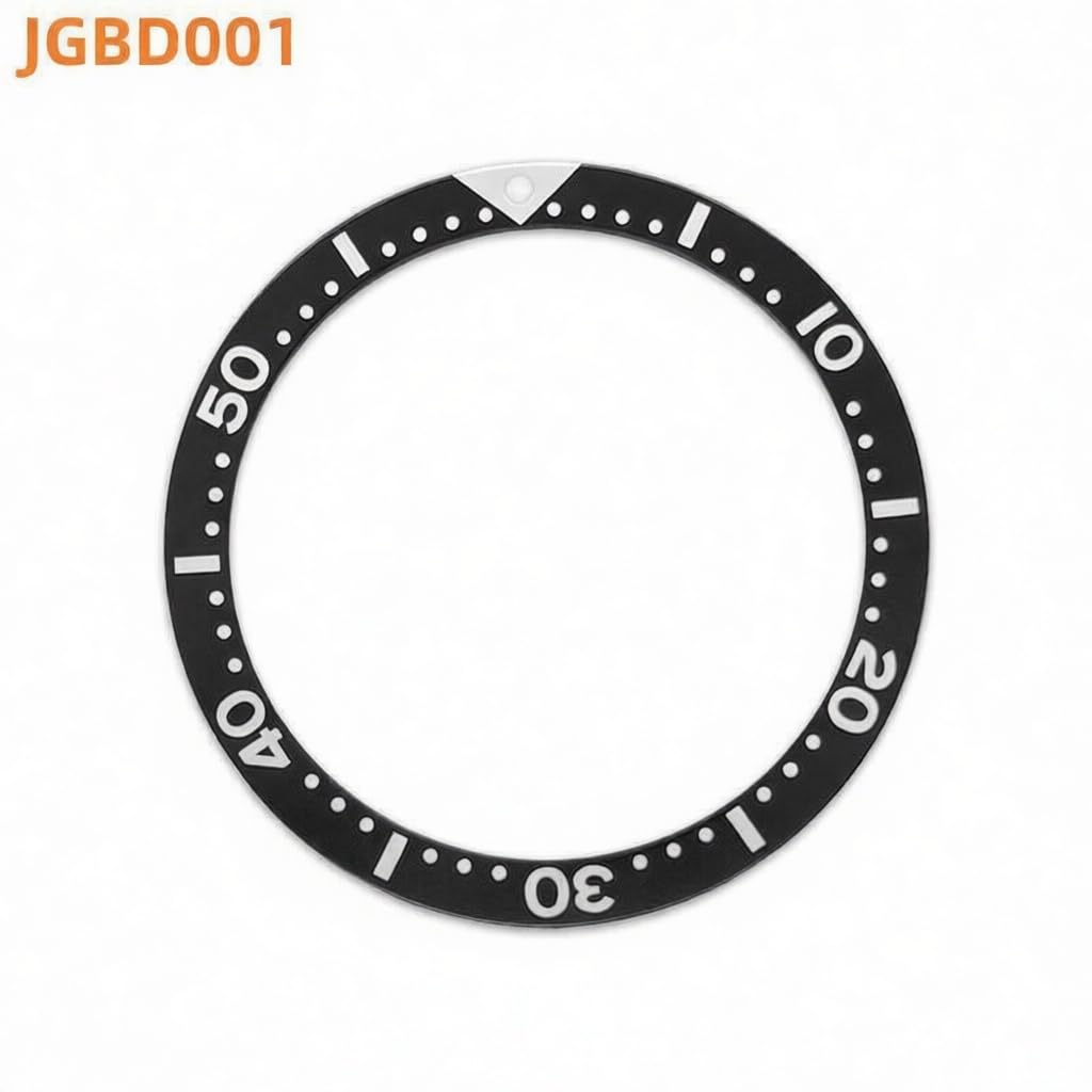 39mm Aluminium-Lünetteneinsatz Ersatzteil Legierungsring-Komponente Flaches Zifferblatt-Inlay 32,2mm 0,8mm für Seiko SKX009