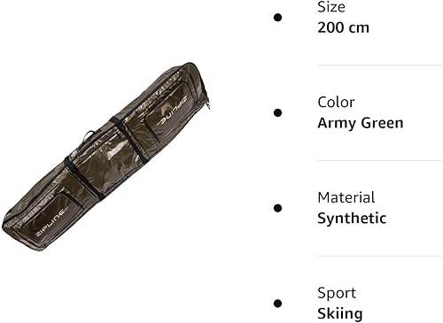 Miniatura 6 de Bolsa de esquí doble con ruedas - Almacenamiento de equipo y ropa para esquiadores - Capacidad 18078.7 in - Mochila duradera e impermeable -