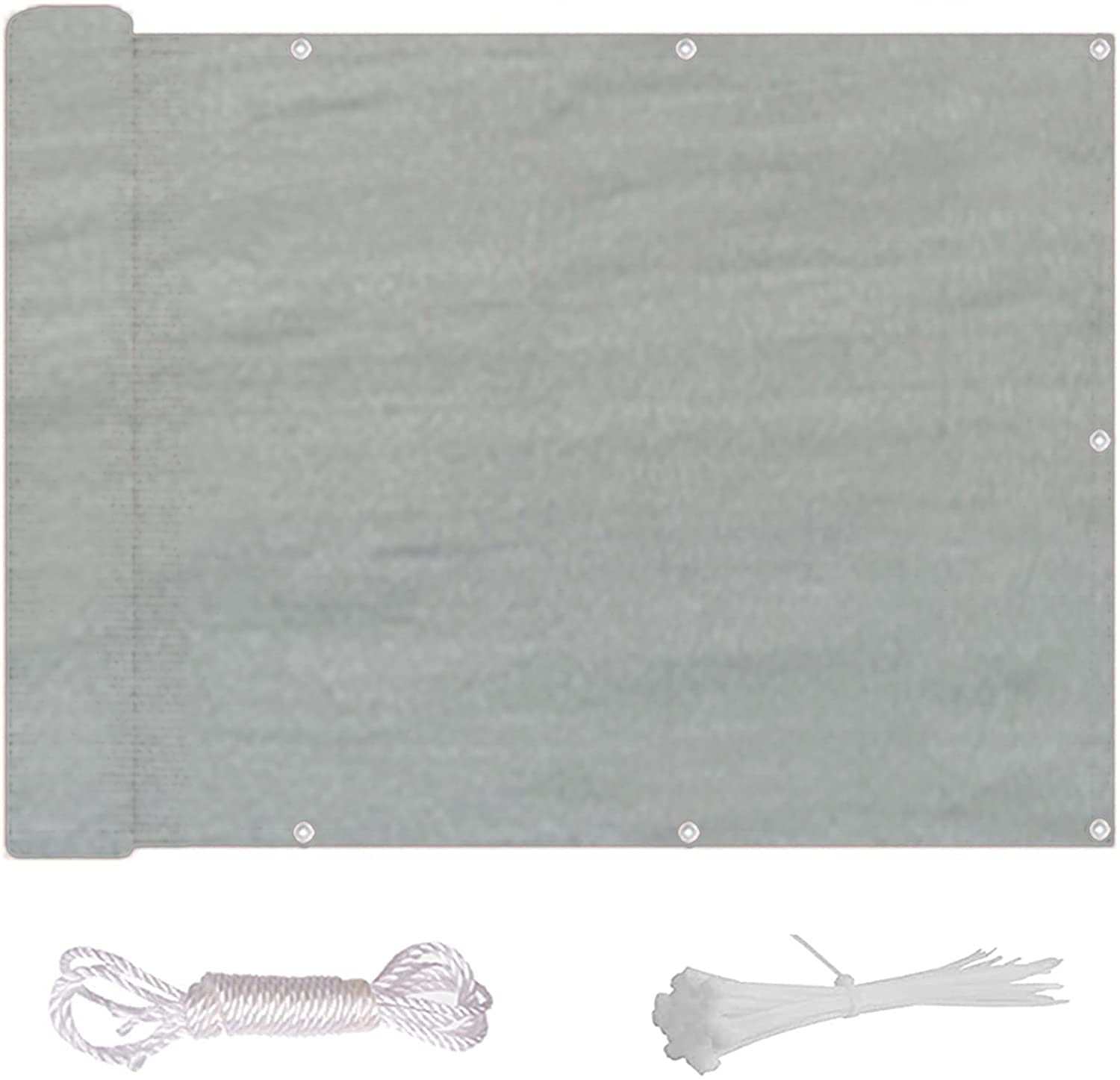 Panneaux d'isolation pour balcon anthracite 0,75x5m brise-vue piscine