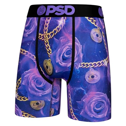 PSD Mens Boxer Briefs - Rich Roses 3-Pack, 7 Inch Inseam, Moisture-Wicking, Boxer Briefs for Men Pack, X-Large3